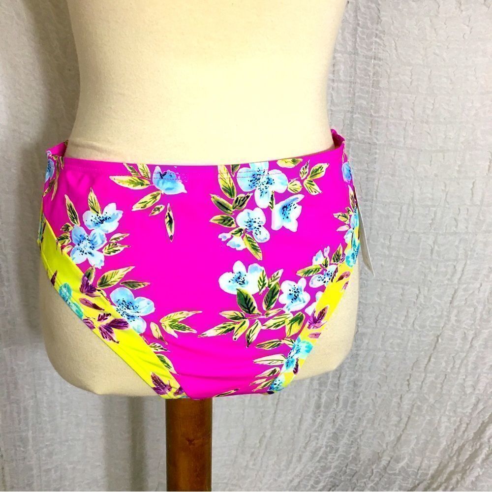Sugar Beach NWT Colorful Floral Swim Bottom Size Small